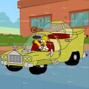 The Simpsons Car Jigsaw Puzzle